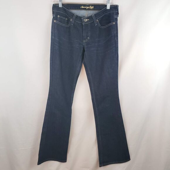 𝅺AMERICAN Eagle Stretch Skinny Flare Size 2 Regular - Picture 1 of 6